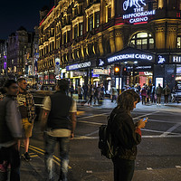 Buy canvas prints of the Hippodrome leicester square standing on street by mike cooper