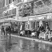 Buy canvas prints of rainy day in Rome by mike cooper