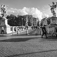 Buy canvas prints of Ponte Sant Angelo by mike cooper