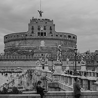 Buy canvas prints of Castel Sant'Angelo Rome by mike cooper