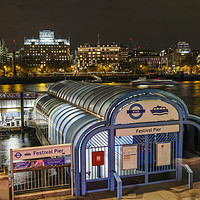 Buy canvas prints of festival pier night time by mike cooper