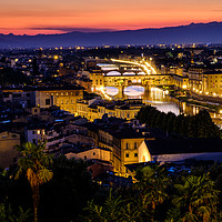 Buy canvas prints of Florence over the Arno by mike cooper