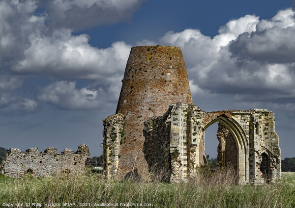 St Benet's Abbey Ruin Picture Board by Philip Hodges aFIAP ,