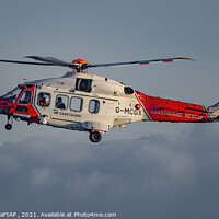 Buy canvas prints of Coastguard Helicopter by Philip Hodges aFIAP ,