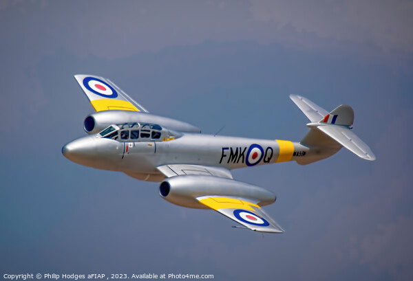 Gloster Meteor T7 WA591 Picture Board by Philip Hodges aFIAP ,