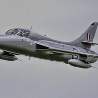 Buy canvas prints of  Two Seat Hawker Hunter  by Philip Hodges aFIAP ,