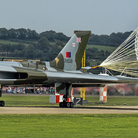 Buy canvas prints of Avro Vulcan B2 Landing Parachute Assisted  by Philip Hodges aFIAP ,