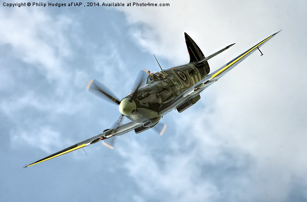  Supermarine Spitfire Picture Board by Philip Hodges aFIAP ,