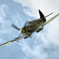 Buy canvas prints of  Supermarine Spitfire by Philip Hodges aFIAP ,