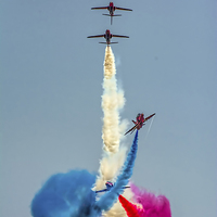 Buy canvas prints of  Red Arrows Crossover by Philip Hodges aFIAP ,