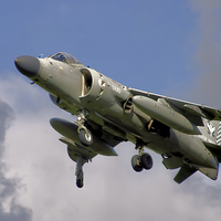 Buy canvas prints of  Hawker Siddeley Harrier " Jump Jet " by Philip Hodges aFIAP ,