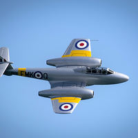 Buy canvas prints of  Gloster Meteor T7 WA591 by Philip Hodges aFIAP ,