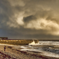Buy canvas prints of Clouds over Lyme Bay  by Philip Hodges aFIAP ,