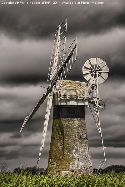 Norfolk Windmill  Picture Board by Philip Hodges aFIAP ,