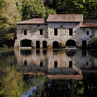 Buy canvas prints of  French Water Mill 1 by Philip Hodges aFIAP ,