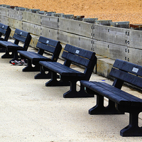 Buy canvas prints of  Benches by Philip Hodges aFIAP ,
