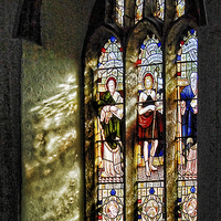 Buy canvas prints of  Blisland Church Window by Philip Hodges aFIAP ,