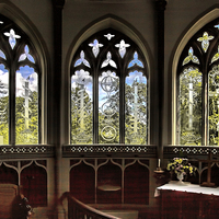 Buy canvas prints of Engraved Church Windows  by Philip Hodges aFIAP ,
