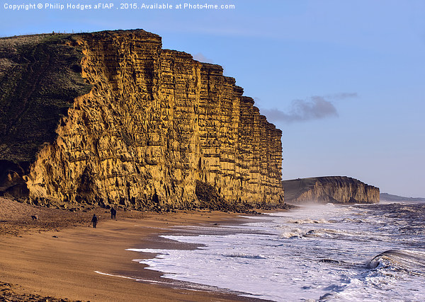   Jurassic Cliffs , Dorset Picture Board by Philip Hodges aFIAP ,