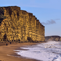 Buy canvas prints of   Jurassic Cliffs , Dorset by Philip Hodges aFIAP ,
