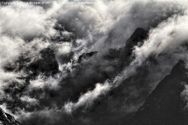 Mountains in the Mist  Picture Board by Philip Hodges aFIAP ,