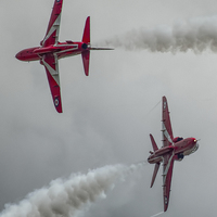 Buy canvas prints of   Red Arrows at Yeovilton (8) by Philip Hodges aFIAP ,