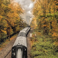 Buy canvas prints of  Autumn Steam by Philip Hodges aFIAP ,