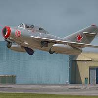 Buy canvas prints of Mikoyan-Gurevich MiG-15UTI by Philip Hodges aFIAP ,