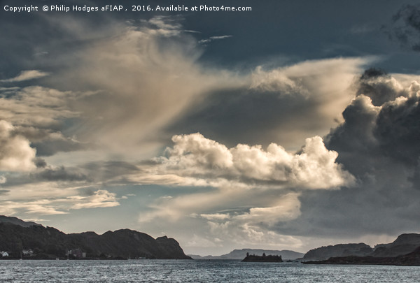Clouds Over Oban Picture Board by Philip Hodges aFIAP ,