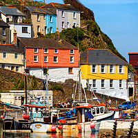 Buy canvas prints of Mevagissy Colours by Philip Hodges aFIAP ,