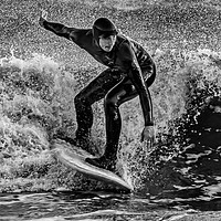 Buy canvas prints of Winter Surfer by Philip Hodges aFIAP ,