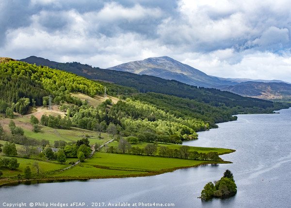 Loch Tummel, The Queens View Picture Board by Philip Hodges aFIAP ,