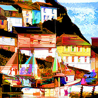 Buy canvas prints of Mevagissy Revisited by Philip Hodges aFIAP ,