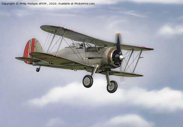 Gloster Gladiator Picture Board by Philip Hodges aFIAP ,