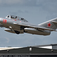 Buy canvas prints of MIG 15 on Take off by Philip Hodges aFIAP ,