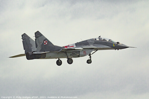 Mig 29 Fulcrum Picture Board by Philip Hodges aFIAP ,