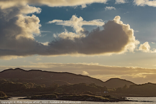 Clouds Over Mull Picture Board by Philip Hodges aFIAP ,