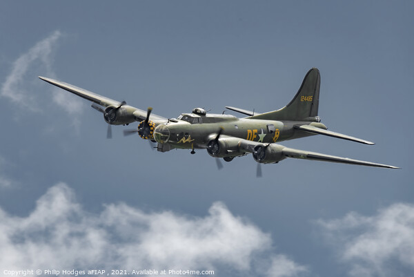 B-17 Flying Fortress Sally B Picture Board by Philip Hodges aFIAP ,