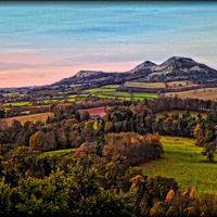 Buy canvas prints of "THE EILDON HILLS" by ROS RIDLEY