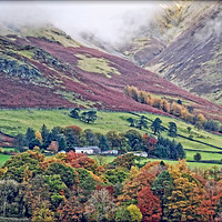 Buy canvas prints of "CLOUDS DESCENDING OVER THE LAKE DISTRICT" by ROS RIDLEY