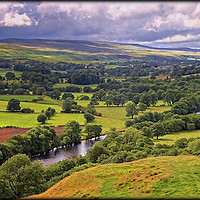 Buy canvas prints of "STORM CLOUDS GATHER OVER UPPER TEESDALE" by ROS RIDLEY