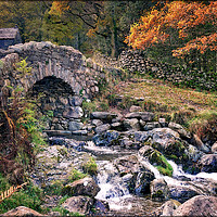 Buy canvas prints of "AUTUMN AT ASHNESS BRIDGE" by ROS RIDLEY