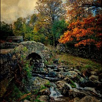Buy canvas prints of "Storm Clouds at Ashness Bridge" by ROS RIDLEY