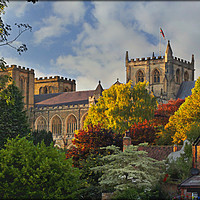 Buy canvas prints of "Evening light on Ripon Cathedral" by ROS RIDLEY