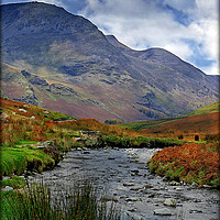 Buy canvas prints of "Mountain stream" by ROS RIDLEY