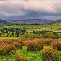 Buy canvas prints of "Storms and high winds across Blencathra fells" by ROS RIDLEY