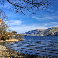 Buy canvas prints of "Blue blue Ullswater" by ROS RIDLEY