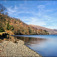 Buy canvas prints of "Ullswater Lake-side" by ROS RIDLEY