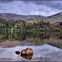 Buy canvas prints of "Reflections across Ullswater" by ROS RIDLEY