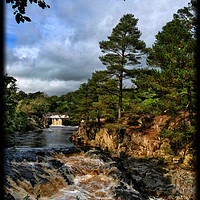 Buy canvas prints of "Portrait of Low Force Waterfalls" by ROS RIDLEY